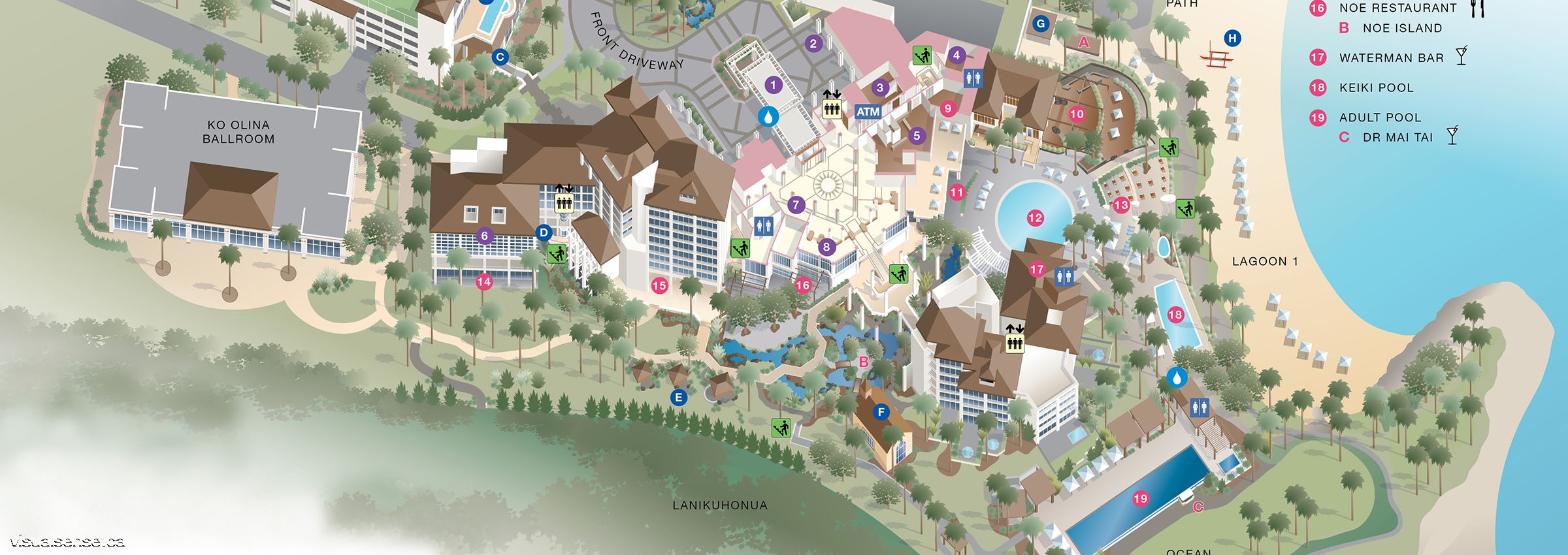 fitness center map