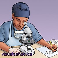 A boy and his microscope